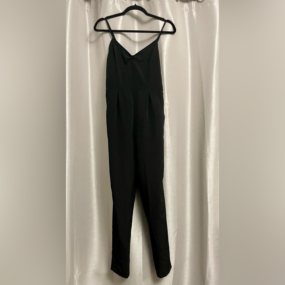 Forever 21 Women's Black Strappy-Back Jumpsuit